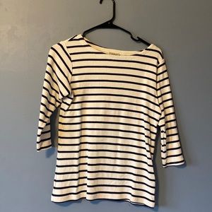 L.L. Bean striped sweater shirt